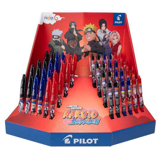 PILOT - 009701 - Frixion Ball e Clicker Naruto - colori assortiti - Pilot - expo 96 pezzi - 102485 -  Conf. da 1 Pz.