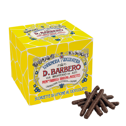 D. Barbero - LIMONE - Scorzette di limone - ricoperte di cioccolato fondente - 150 gr - Barbero - 102683 -  Conf. da 1 Pz.