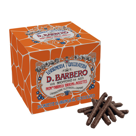 D. Barbero - ARANCIA - Scorzette di arancia - ricoperte di cioccolato fondente - 150 gr - Barbero - 102684 -  Conf. da 1 Pz.