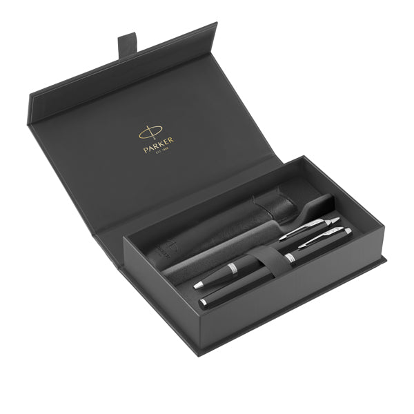 PARKER - 2214457 - Gift Set IM Black Edition CT - sfera + stilografica - punta media - nero - Parker - 102740 -  Conf. da 1 Pz.