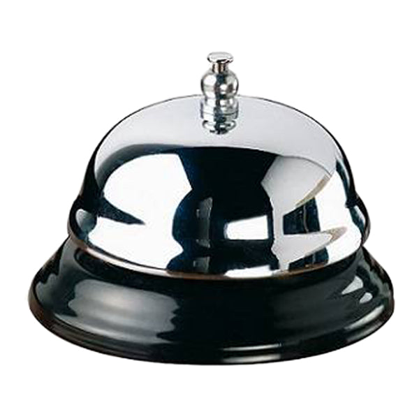 Leone - T5246 - Campanello reception - diametro 10 cm - argento-nero - Leone - 102971 -  Conf. da 1 Pz.