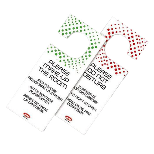 Leone - W4102 - Appendiporta hotel "non disturbare" - cartoncino plastificato - Leone - conf. 20 pezzi - 102979 -  Conf. da 1 Pz.
