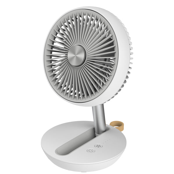 CFG - EV122 - Ventilatore da tavolo Air Studio - ricaricabile - diametro 17 cm - grigio-bianco - CFG - 103023 -  Conf. da 1 Pz.