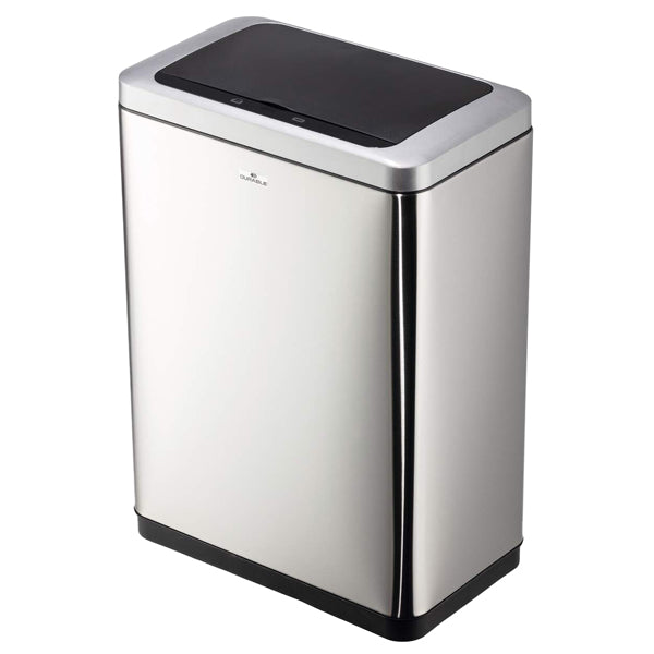 DURABLE - 3424-23 - Cestino con sensore No TouchDuo - 2 x 20 L - 46,5 x 27 x 65 cm - acciao-PPL - argento metallizzato - Durable - 103030 -  Conf. da 1 Pz.
