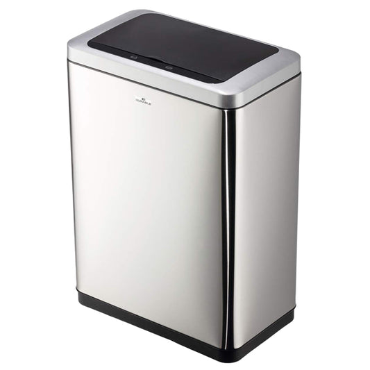 DURABLE - 3424-23 - Cestino con sensore No TouchDuo - 2 x 20 L - 46,5 x 27 x 65 cm - acciao-PPL - argento metallizzato - Durable - 103030 -  Conf. da 1 Pz.