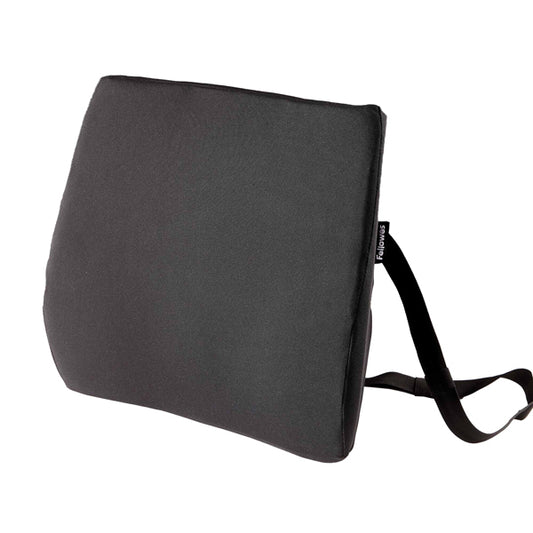 FELLOWES - 100119852 - Cuscino Lombare Confort Breyta - 33 x 38 x 9 cm - in tessuto - nero - Fellowes - 103067 -  Conf. da 1 Pz.