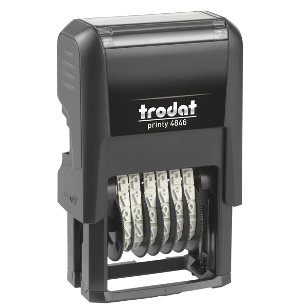 TRODAT - 211594 - Timbro Printy 4.0 Eco 4846 Numeratore - 6 cifre - 4 mm - autoinchiostrante - Trodat - 103072 -  Conf. da 1 Pz.