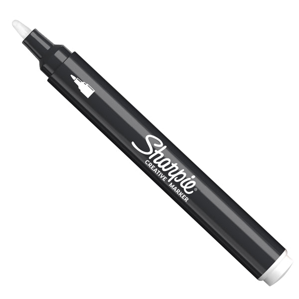 SHARPIE - 2218126 - Marcatore acrilico - punta tonda - bianco - Sharpie - 103136 -  Conf. da 6 Pz.
