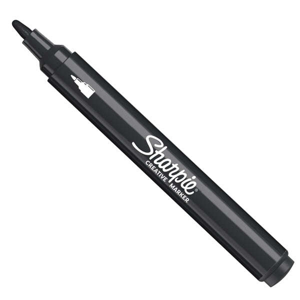 SHARPIE - 2218123 - Marcatore acrilico - punta tonda - nero - Sharpie - 103137 -  Conf. da 6 Pz.