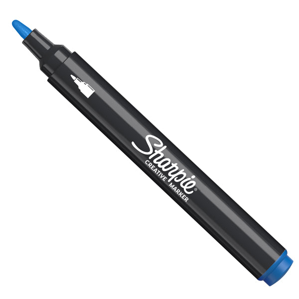SHARPIE - 2218115 - Marcatore acrilico - punta tonda - blu - Sharpie - 103139 -  Conf. da 6 Pz.