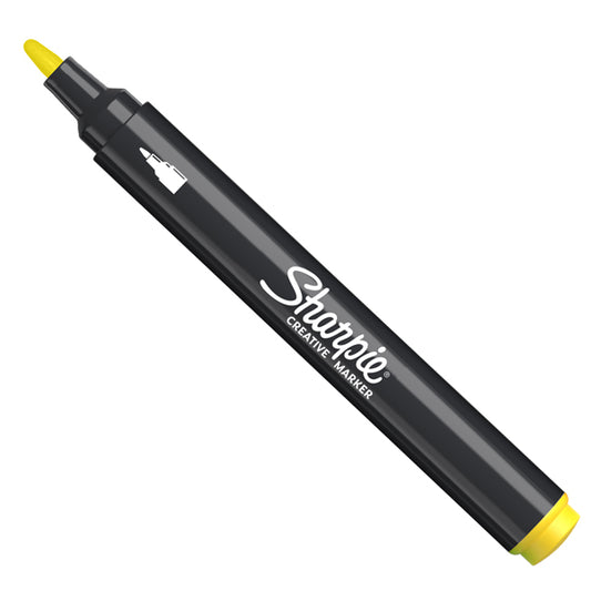 SHARPIE - 2218063 - Marcatore acrilico - punta tonda - giallo - Sharpie - 103141 -  Conf. da 6 Pz.