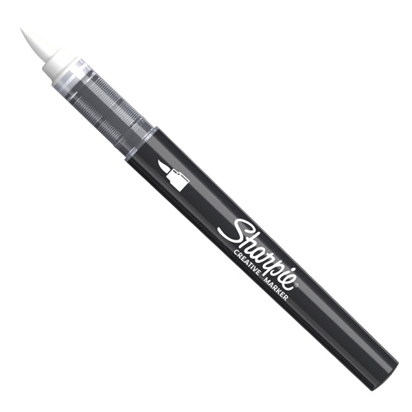 SHARPIE - 2218111 - Marcatore acrilico - punta pennello - bianco - Sharpie - 103142 -  Conf. da 6 Pz.