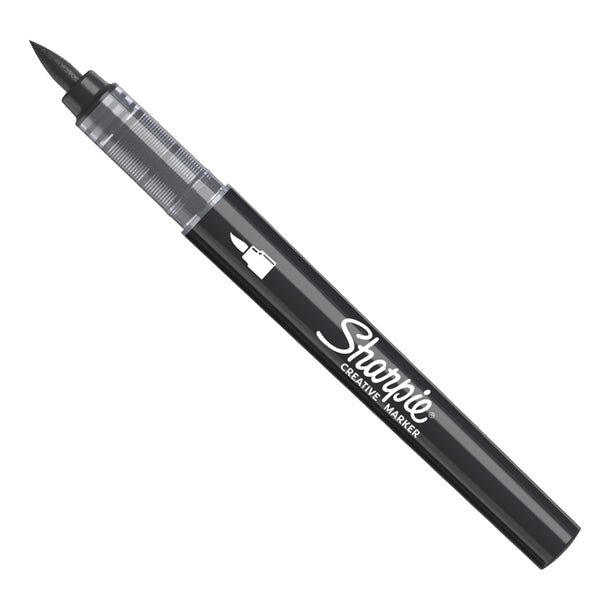 SHARPIE - 2218069 - Marcatore acrilico - punta pennello - nero - Sharpie - 103143 -  Conf. da 6 Pz.