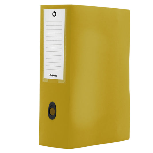 FELLOWES - 100102114 - Scatola progetto Plus HOLOS - 25 x 35 cm - dorso 10 cm - giallo sabbia - Fellowes - 103172 -  Conf. da 1 Pz.