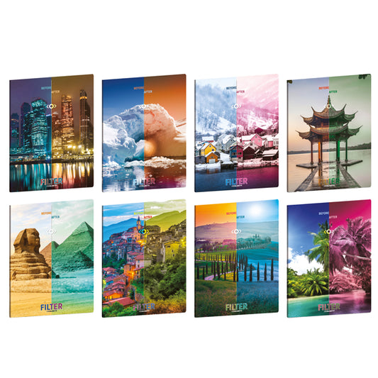 BLASETTI - 8964 - Maxiquaderno Maxi Filter - A4 - 4mm c-margine - 21 fogli - 80 gr - Blasetti - 103317 -  Conf. da 10 Pz.