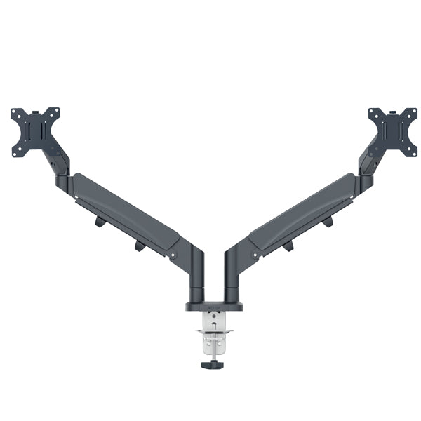 LEITZ - 65370089 - Braccio salvaspazio - per 2 monitor - grigio scuro - Leitz - 103572 -  Conf. da 1 Pz.