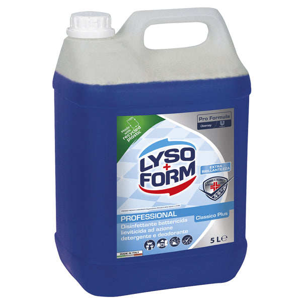 LYSOFORM - 9301017 - Detergente disinfettante Lysoform Plus - per pavimenti - classico - 5 L - Lysoform - 103645 -  Conf. da 1 Pz.