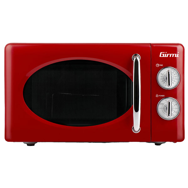 GIRMI - FM2102 - Forno a microonde vintage - con cottura combinata - 20 L - rosso - Girmi - 103812 -  Conf. da 1 Pz.