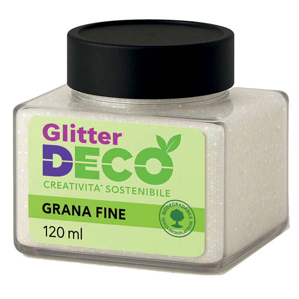 DECO - 13398-06 - Glitter Bio grana fine - 120ml - iridescente - Deco - 103896 -  Conf. da 1 Pz.