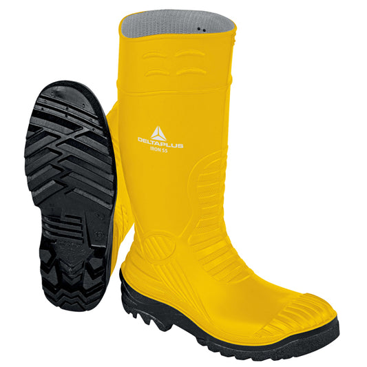 DELTAPLUS - RONS5JA42 - Stivali di sicurezza Iron S5 SRC - taglia 42 - PVC - giallo - Deltaplus - 103920 -  Conf. da 1 Pz.