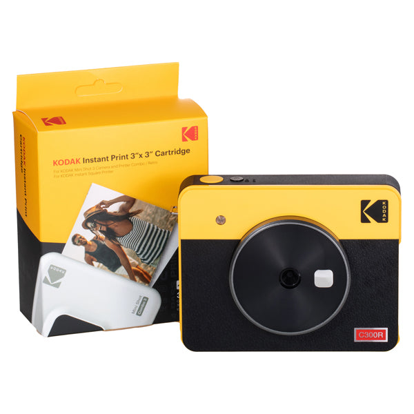 KODAK - KOCAMC300RY - Fotocamera Istantanea Mini shot - Combo 3 Retro - Giallo - Kodak - 103927 -  Conf. da 1 Pz.