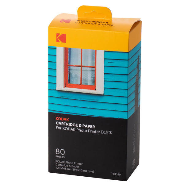 KODAK - KOPHC80P80 - Cartucce per stampante 4.0 X 6.0 - 80 fogli- Kodak - 103931 -  Conf. da 1 Pz.