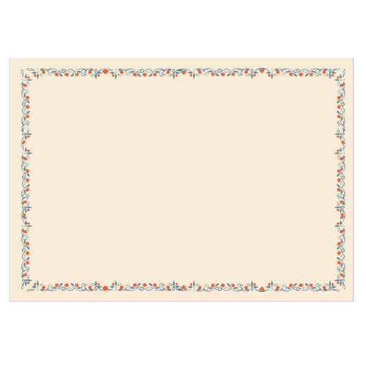 REX SADOCH - PERGA4-02 - Diplomi - stampa offset fiori - A4 - 120 gr - avorio - Sadoch - conf. 10 pezzi - 104042 -  Conf. da 1 Pz.