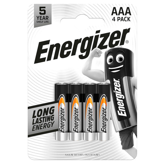 Energizer - U200203 - Pila ministilo AAA - 1,5V -  Everyday - LR03 - Energizer- blister 4 pezzi - 104111 -  Conf. da 1 Pz.
