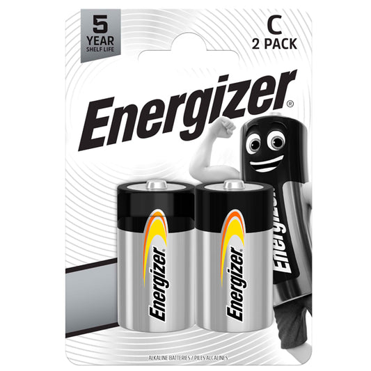 Energizer - U200214 - Pila mezzatorcia - C - LR14 - Everyday - alcalina - Energizer - blister 2 pezzi - 104113 -  Conf. da 1 Pz.