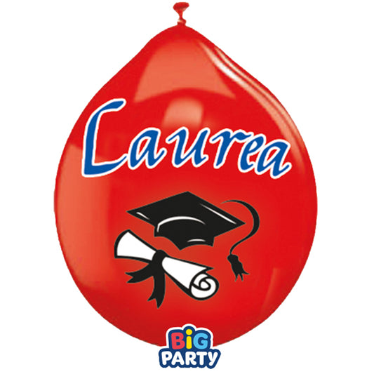 BIG PARTY - 71149 - Palloncino - diametro 26 cm - lattice - Laurea - Big Party - conf. 10 pezzi - 104164 -  Conf. da 1 Pz.