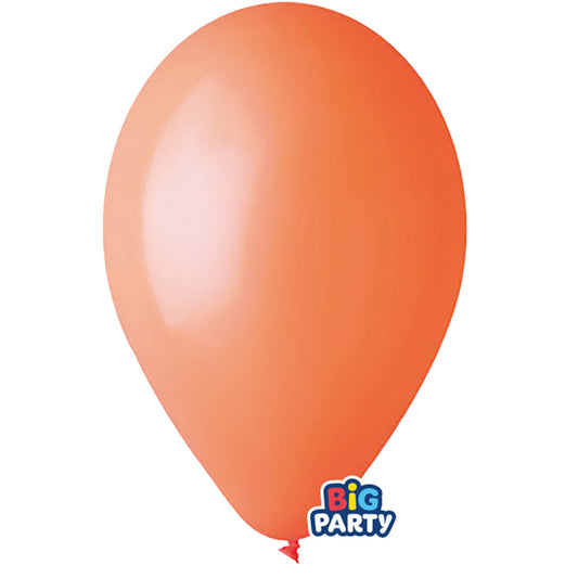 BIG PARTY - 71134 - Palloncino - diametro 30 cm - lattice - arancione - conf. 10 pezzi - 104166 -  Conf. da 1 Pz.