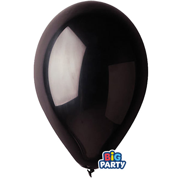 BIG PARTY - 71140 - Palloncino - diametro 30 cm - lattice - nero - conf. 10 pezzi - 104173 -  Conf. da 1 Pz.