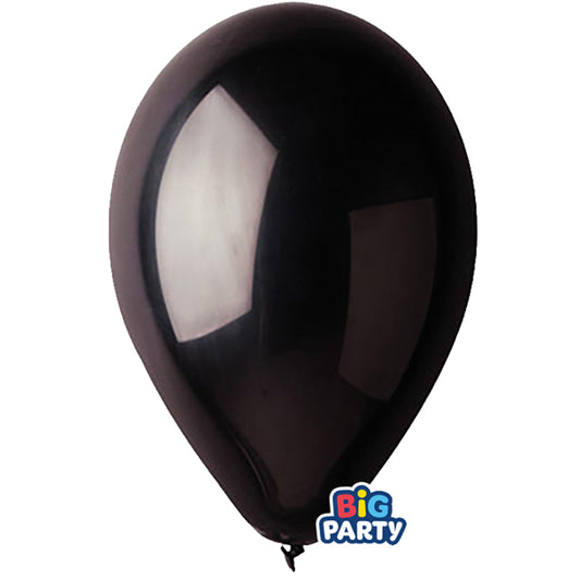BIG PARTY - 71140 - Palloncino - diametro 30 cm - lattice - nero - conf. 10 pezzi - 104173 -  Conf. da 1 Pz.