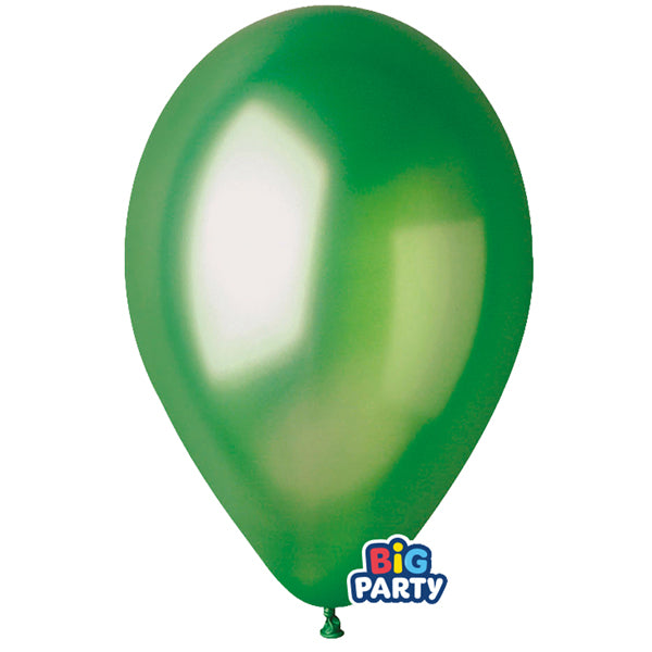 BIG PARTY - 71139 - Palloncino - diametro 30 cm - lattice - verde - conf. 10 pezzi - 104176 -  Conf. da 1 Pz.