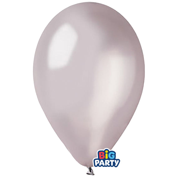 BIG PARTY - 71127 - Palloncino - diametro 26 cm - lattice - metal argento - conf. 12 pezzi - 104178 -  Conf. da 1 Pz.
