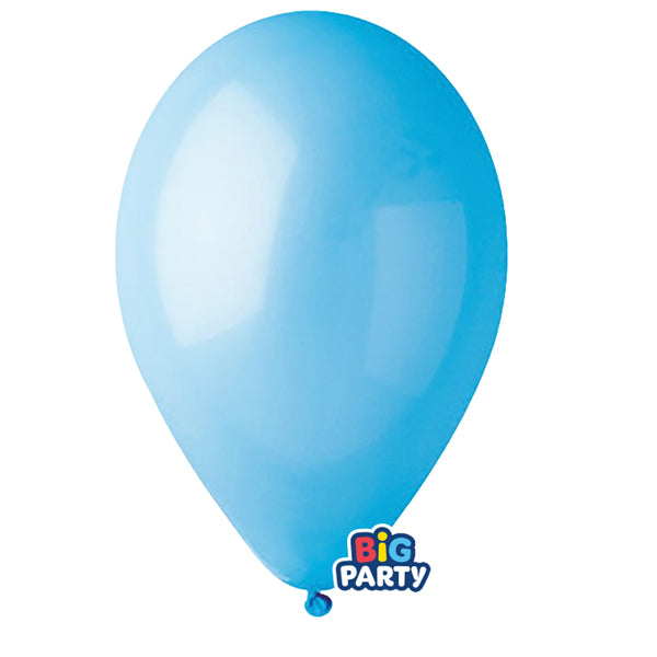 BIG PARTY - 71112 - Palloncino - diametro 26 cm - lattice - celeste - conf. 16 pezzi - 104186 -  Conf. da 1 Pz.