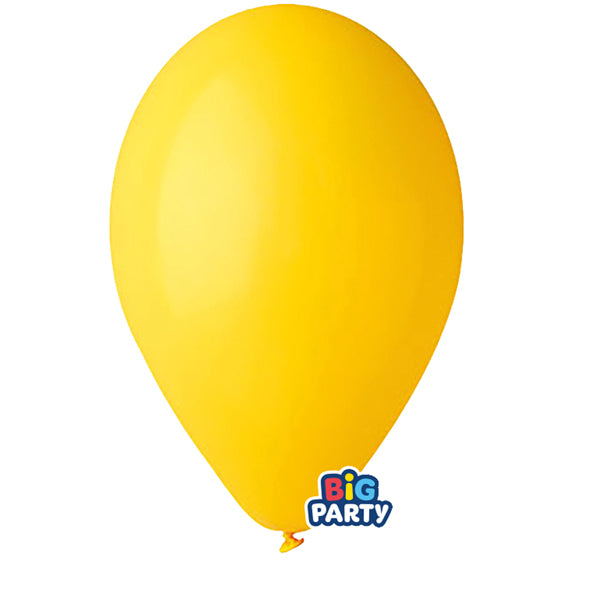 BIG PARTY - 71115 - Palloncino - diametro 26 cm - lattice - giallo - conf. 16 pezzi - 104189 -  Conf. da 1 Pz.