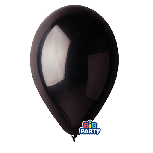 BIG PARTY - 71124 - Palloncino - diametro 26 cm - lattice - nero - conf. 16 pezzi - 104191 -  Conf. da 1 Pz.