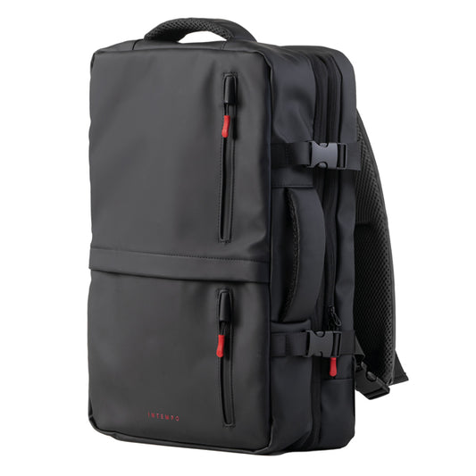 IN TEMPO - 9235DRB - Zaino Travel Backpack Drop2Go - 30 x 15 x 45 cm - gomma - nero - In Tempo - 104219 -  Conf. da 1 Pz.
