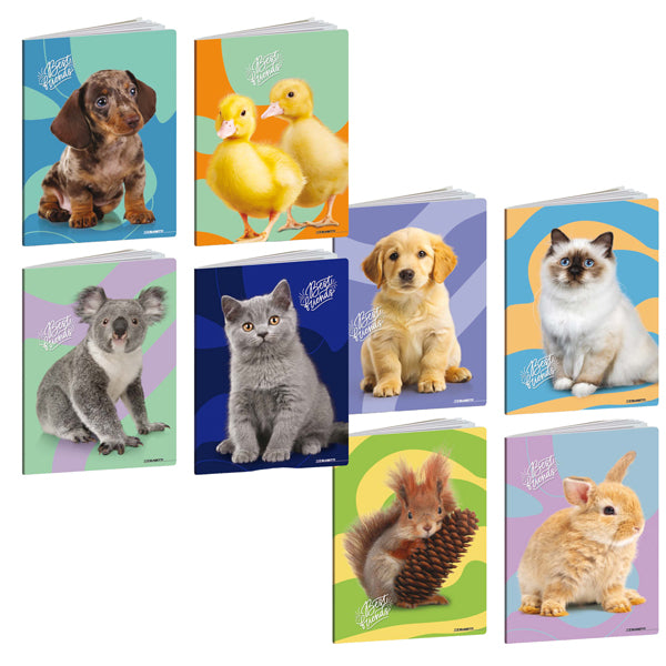 BLASETTI - 9222 - Maxiquaderno Best Friends - A4 - 1 rigo c-margine - 21 fogli - 80 gr - Blasetti - 104326 -  Conf. da 10 Pz.