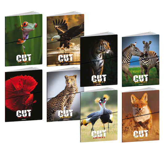 BLASETTI - 9236 - Maxiquaderno Animal Cut - A4 - rigo di 3a - 21 fogli - 80 gr - Blasetti - 104339 -  Conf. da 10 Pz.