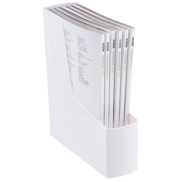 FELLOWES - 17101 - Portariviste Green2desk - in PS riciclato - 30 x 25,8 cm - dorso 9 cm - bianco - Fellowes - 104358 -  Conf. da 1 Pz.