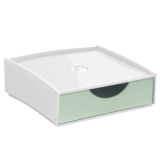CEP - 1000112331 - Cassettiera componibile Storage box -  18,6 x 18,5 x 6,4 cm  - verde salvia - Cep - 104370 -  Conf. da 1 Pz.