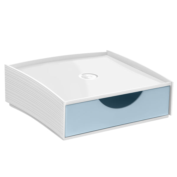 CEP - 1000112341 - Cassettiera componibile Storage box -  18,6 x 18,5 x 6,4 cm  - azzurro chiaro - Cep - 104371 -  Conf. da 1 Pz.