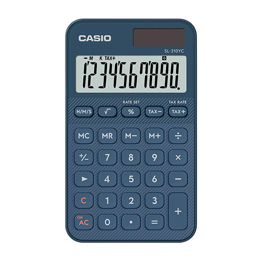 CASIO - SL-310YC-NY-W-EP - Calcolatrice tascabile SL-310UC - 10 cifre - blu - Casio - 104403 -  Conf. da 1 Pz.