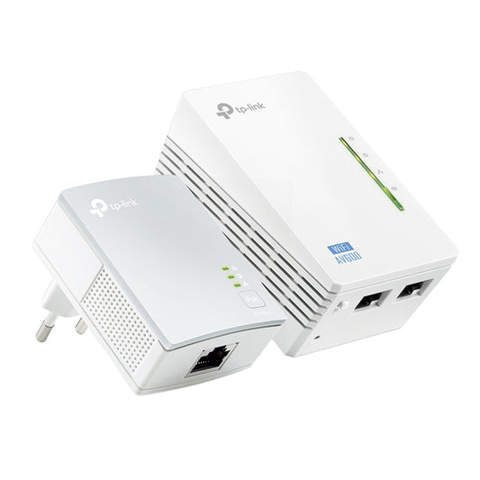 TP-LINK - TL-WPA4220 KIT - Starter Kit Powerline AV600 - Wi-Fi N 300Mbps con 2 porte Fast Ethernet - Tp-Link - 104467 -  Conf. da 1 Pz.