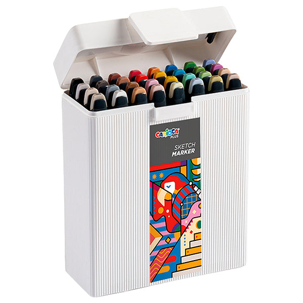 CARIOCA - 45242 - Marcatore Sketch marker - colori assortiti - Carioca Plus - conf. 32 pezzi - 104496 -  Conf. da 1 Pz.