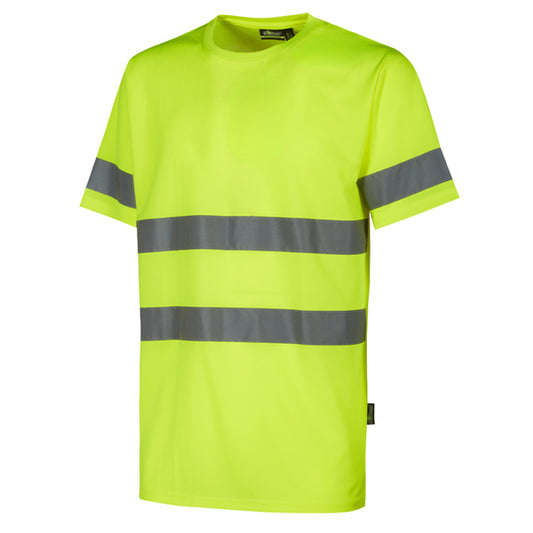 U-Power - WHL307YF-L - T-shirt alta visibilità Mizar - taglia L - giallo fluo - U-Power - conf. 3 pezzi - 104553 -  Conf. da 1 Pz.