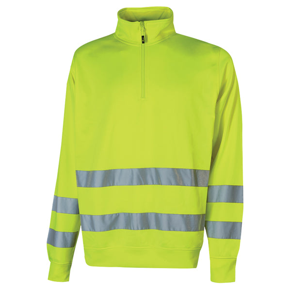 U-Power - WHL319YF-L - Felpa alta visibilità Felis - mezza zip - taglia L - giallo fluo - U-Power - 104565 -  Conf. da 1 Pz.