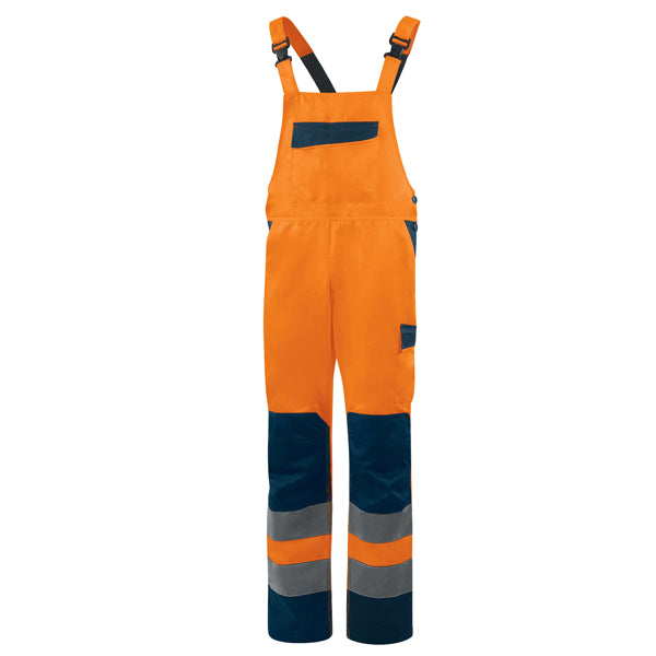 DELTAPLUS - M1SA2HVORGT - Salopette alta visibilità M1SA2HV - taglia L - arancio fluo - Deltaplus - 104602 -  Conf. da 1 Pz.